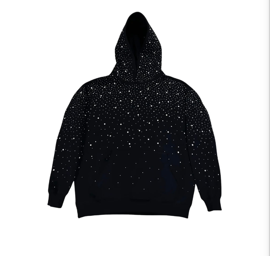 Fitnna Rhinestone Galaxy Hoodie